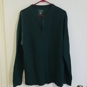 LL Bean long sleeve warm shirt.
